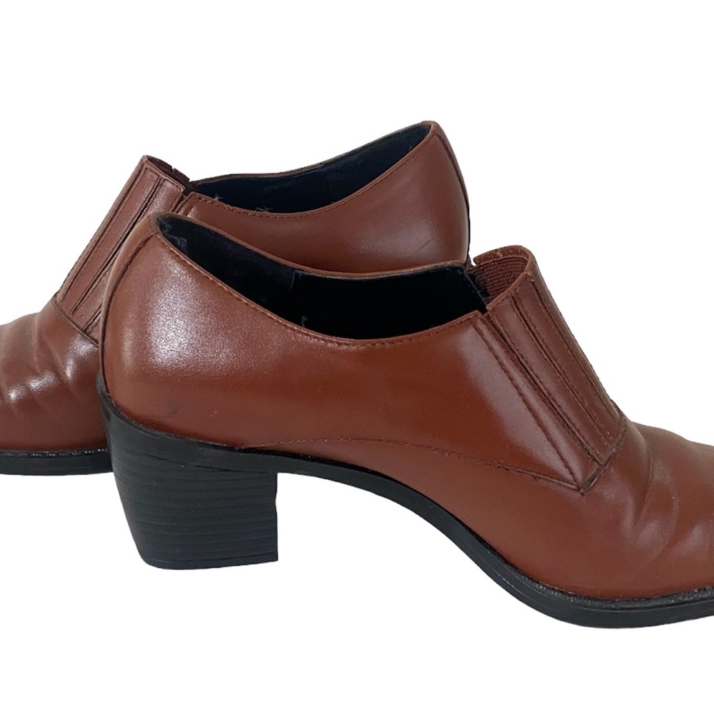Dark Tan Cowboy Style Shoes - Picture 3 of 6
